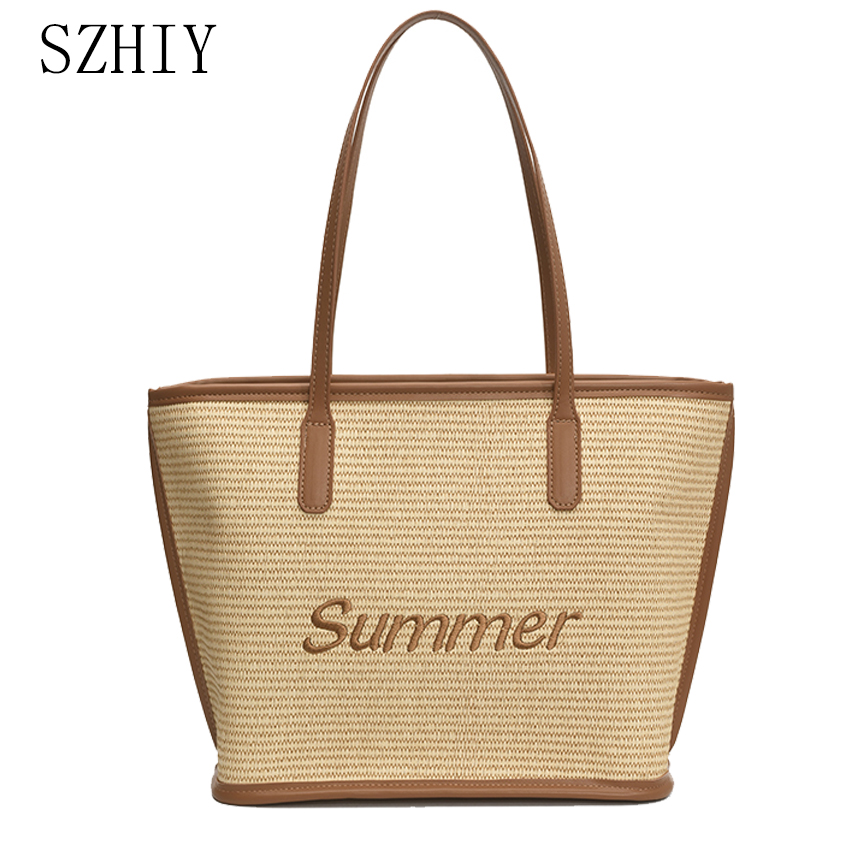 Luxury Bags Medium Size - 高級デザイナートート女性ショルダーバッグ夏のクラシックショッピングポケット旅行とレジャー中型ハンドバッグ新しい Bolsos Lujo