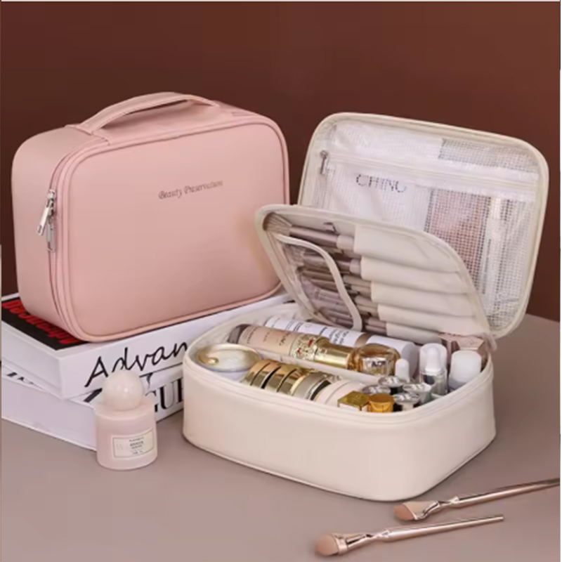 Luxury Bags For You - 新しい女性用化粧品バッグポータブル収納バッグ大容量高級化粧バッグトラベルオーガナイザー必需品トイレタリーバッグ