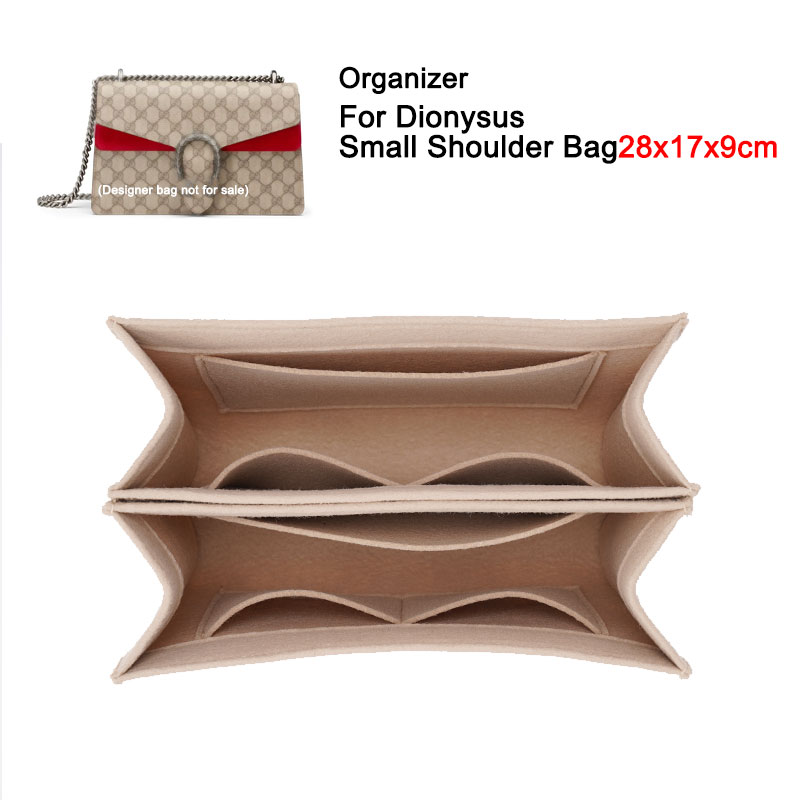 Luxury Bags Medium Size - Dianyusミディアムスモールショルダーバッグ、インナーポーチ、インサートライナー、オーガナイザー、ラグジュアリーデザイナー、28x17x9、1ペア