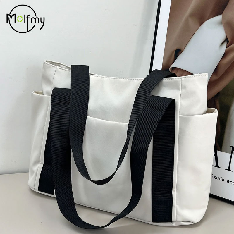ナイロン製女性用ショルダーハンドバッグ,単色,ラグジュアリー - Luxury Bags Tote のレビューと価格