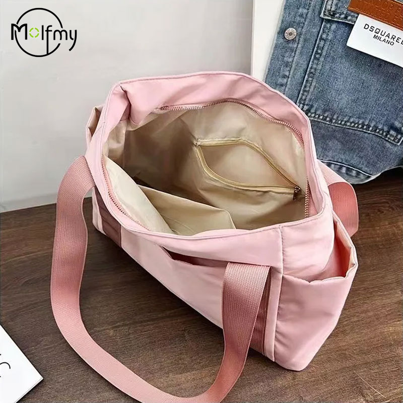 ナイロン製女性用ショルダーハンドバッグ,単色,ラグジュアリー - Luxury Bags Tote のレビューと価格