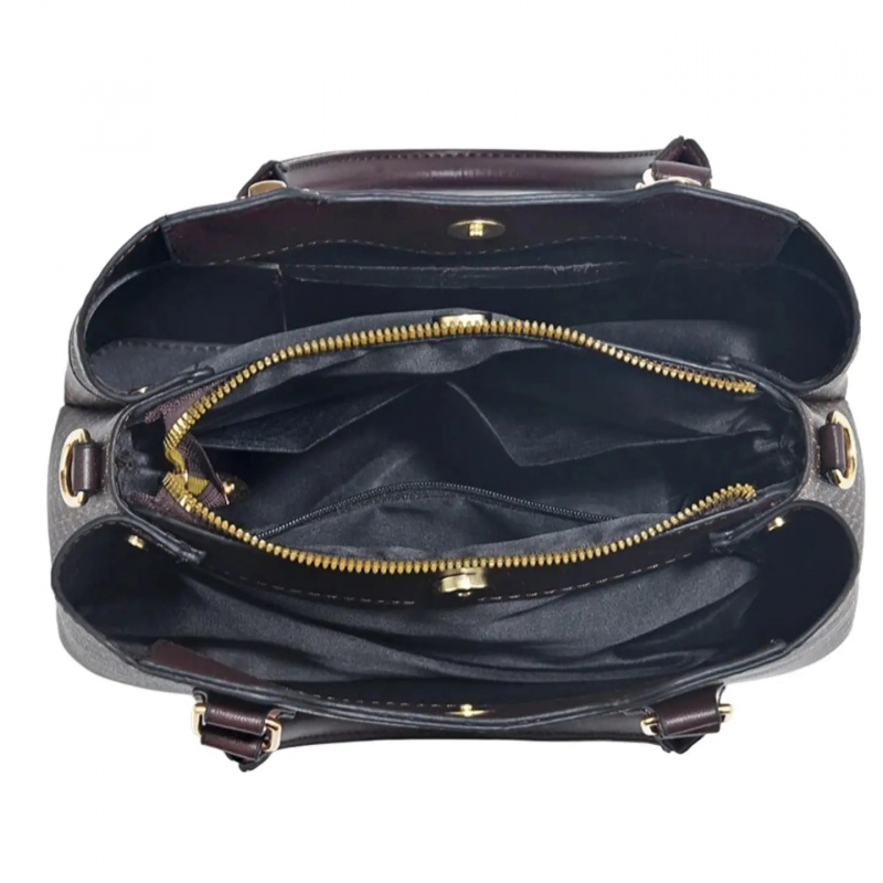 高級感のある質感の大型通勤用トートバッグ、カラーブロックデザ - Luxury Bags For You のレビューと価格