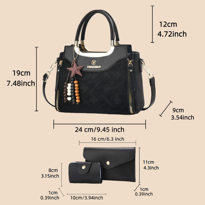 スタイリッシュな女性用ハンドバッグ、無地、高級感、大容量、カ - Luxury Bags For You のレビューと価格