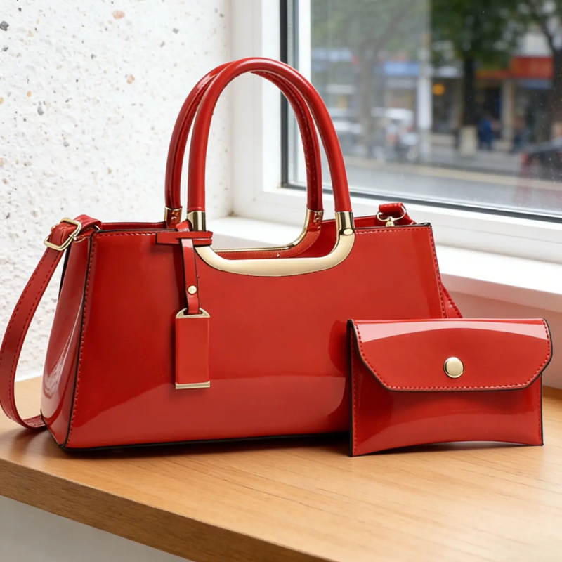 レディースハンドバッグセット、軽量高級PU素材クロスボディシ - Luxury Bags For You のレビューと価格