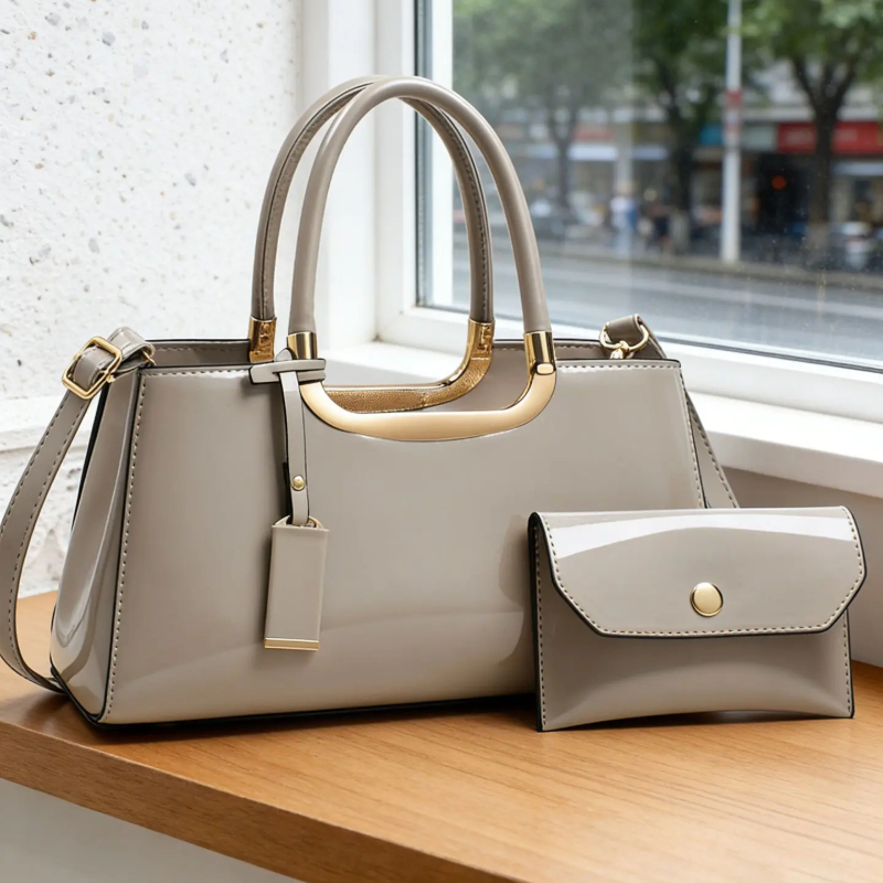 レディースハンドバッグセット、軽量高級PU素材クロスボディシ - Luxury Bags For You のレビューと価格