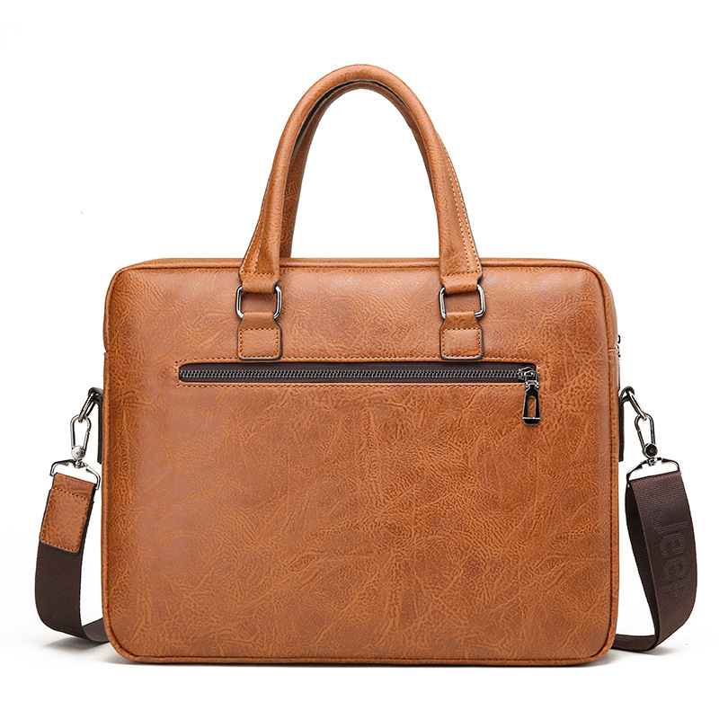 男性用PUレザービジネスブリーフケース,ショルダーバッグ,ラ - Luxury Bags Tote のレビューと価格