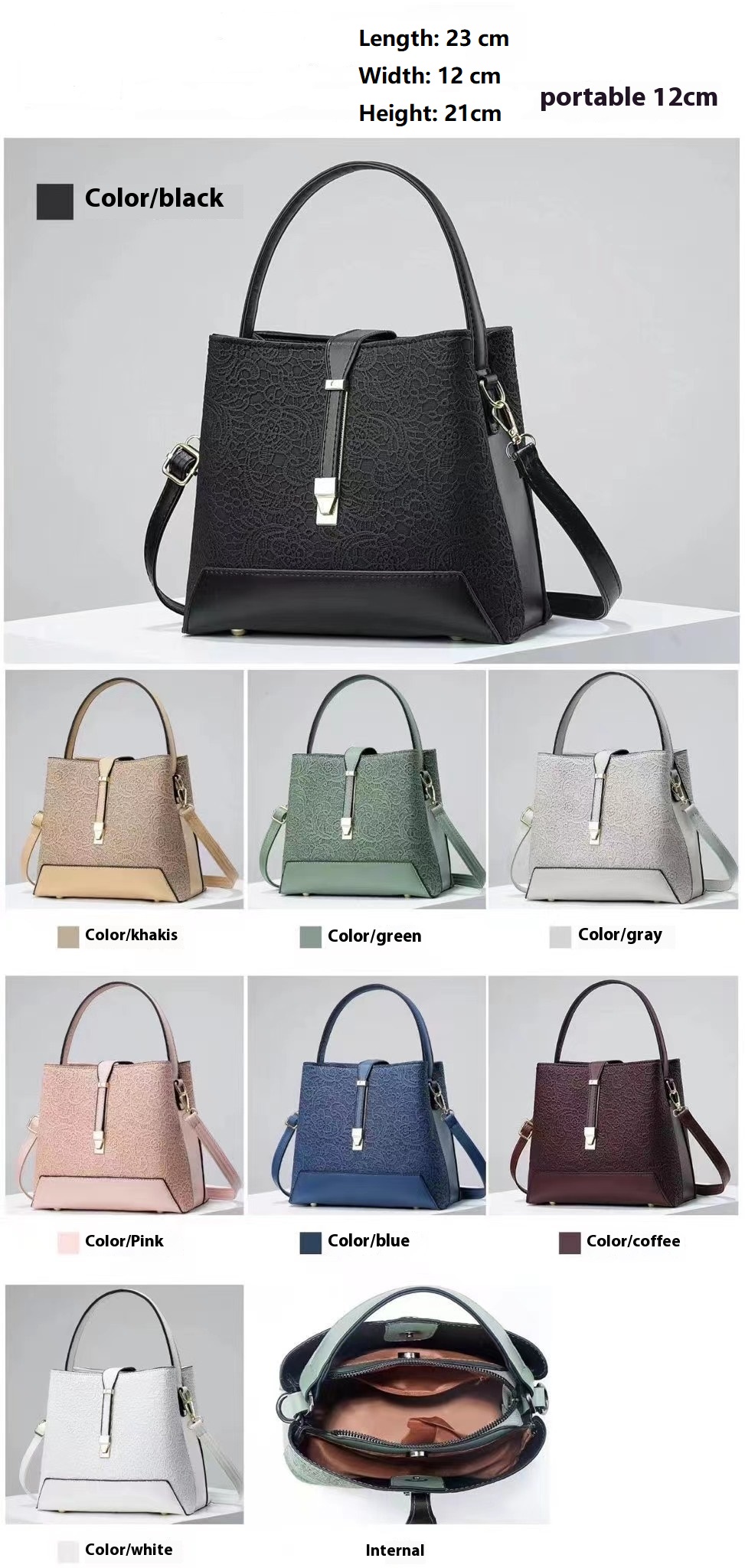 新しい高級トートバッグレザー上品なハンドバッグプロフェッショ - Luxury Bags Tote のレビューと価格