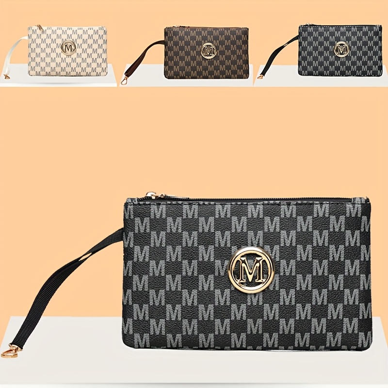 ヴィンテージレタープリント レディース クラッチ、長財布、収 - Wristlet Wallet Zipper のレビューと価格