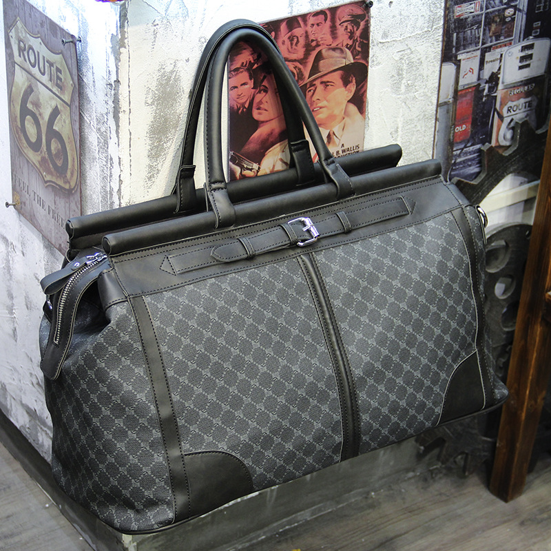 メンズチェック柄トラベルバッグ,大容量ハンドバッグ,トップハ - Luxury Bags Tote のレビューと価格
