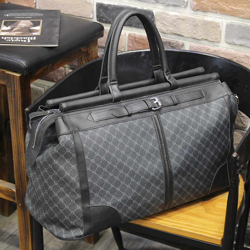 メンズチェック柄トラベルバッグ,大容量ハンドバッグ,トップハ - Luxury Bags Tote のレビューと価格