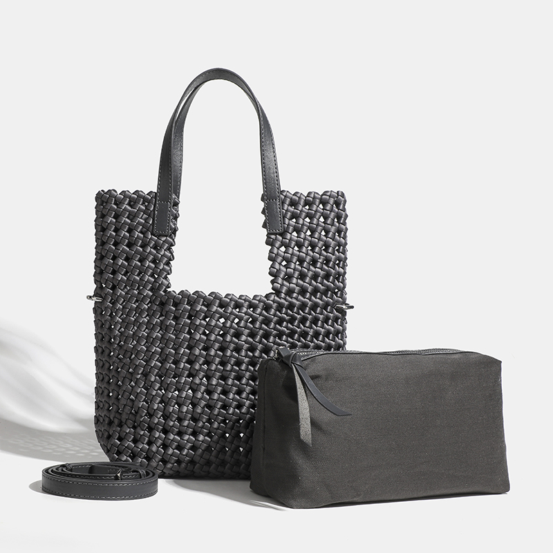 高級ネオプレン織りトートハンドバッグ 中サイズ 女性用バッグ - Luxury Bags Medium Size のレビューと価格
