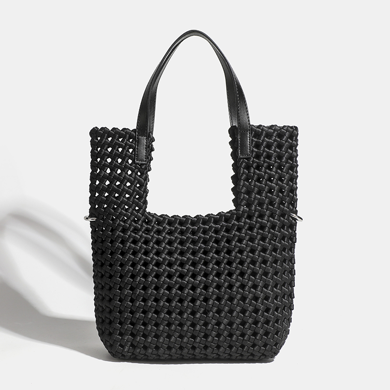 高級ネオプレン織りトートハンドバッグ 中サイズ 女性用バッグ - Luxury Bags Medium Size のレビューと価格