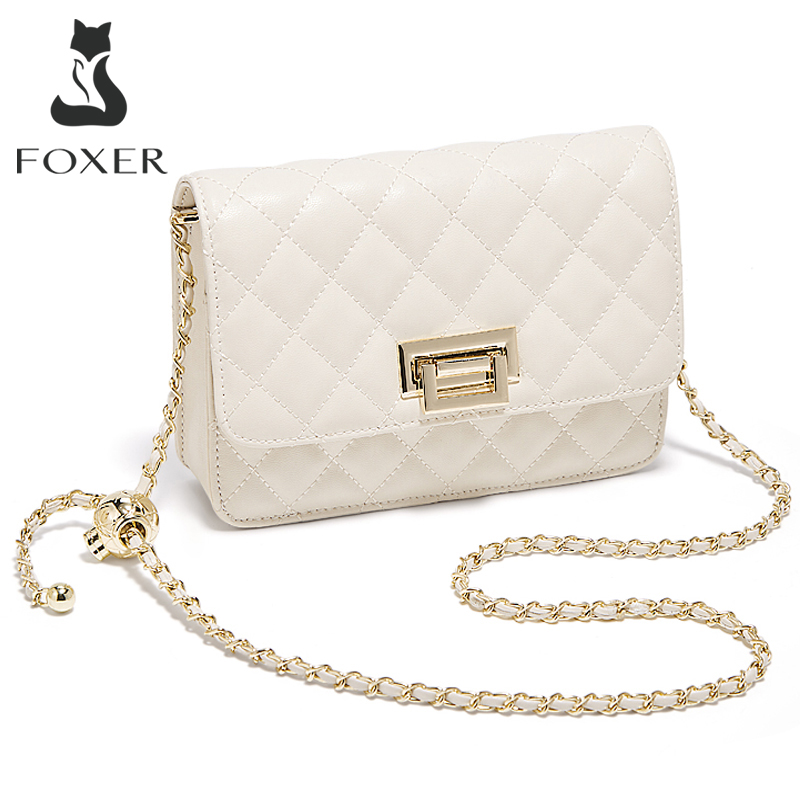 FOXER 2026 レディース ホワイト キルティング ク - Luxury Bags White のレビューと価格