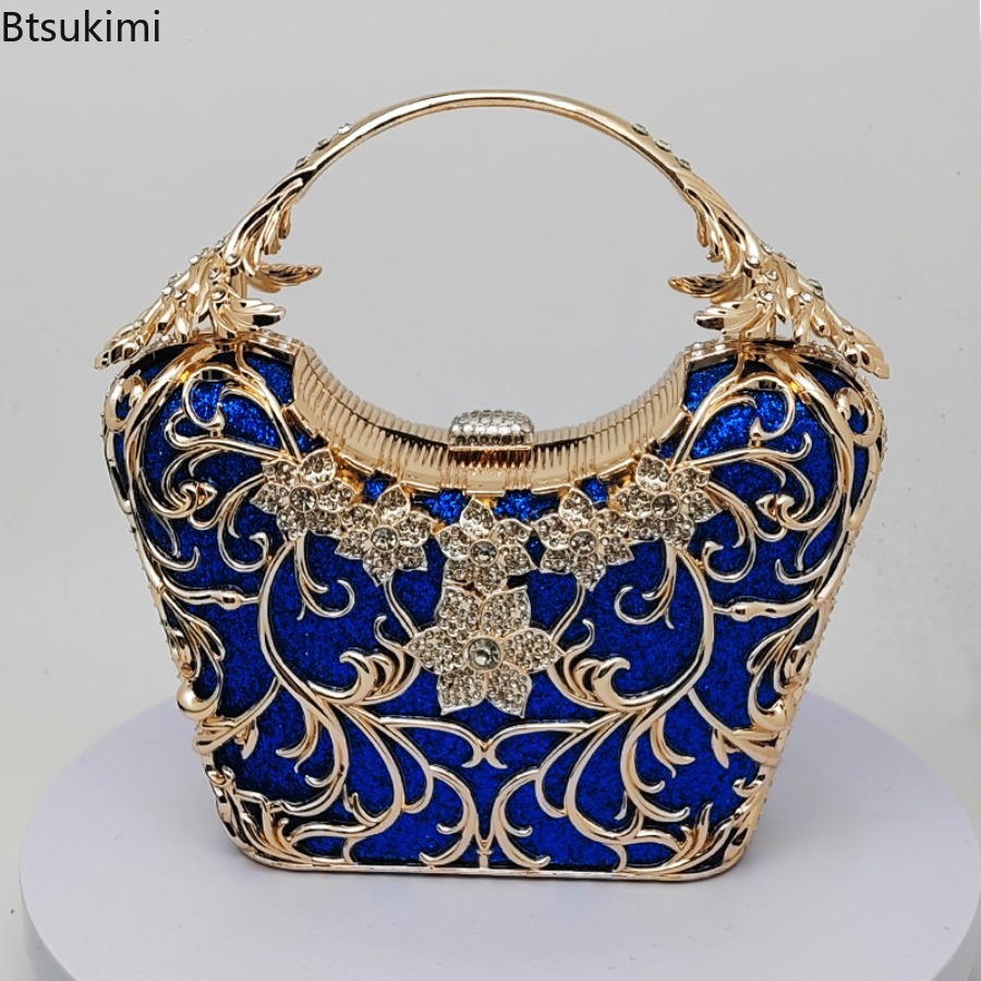 中空金属製イブニングバッグ女性のファッション光沢のあるパーテ - Luxury Bags Reseller のレビューと価格