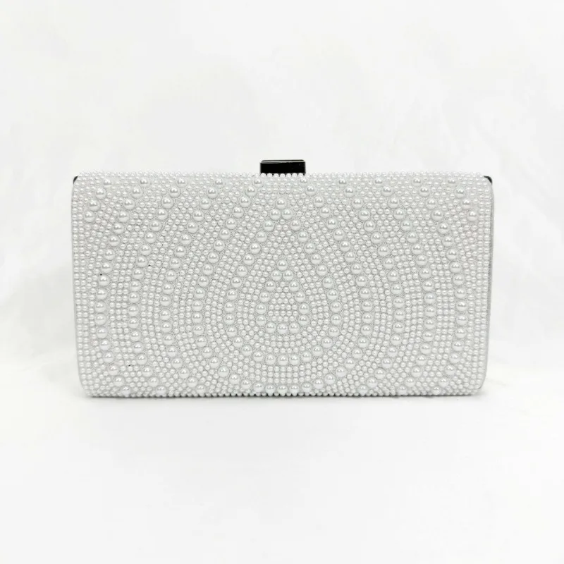 女性のための白い真珠のハンドバッグ,豪華な結婚式のハンドバッ - Luxury Bags White のレビューと価格