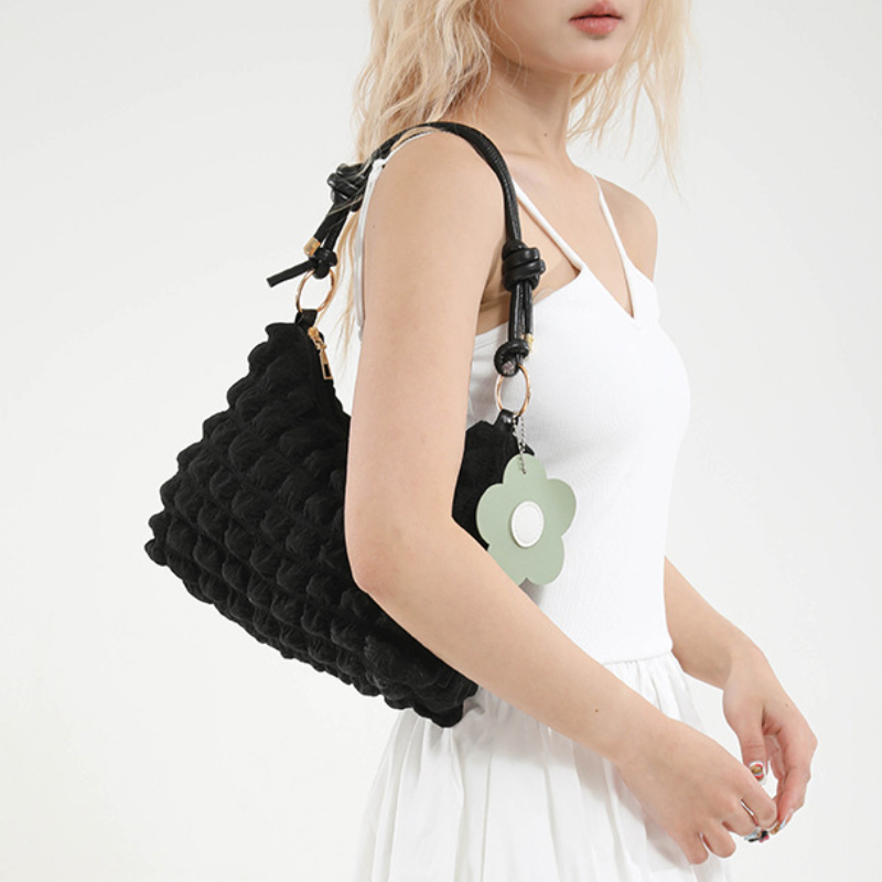 女性の新しいハンドバッグ韓国無地ドーパミンファッショナブルな - Luxury Bags Tote のレビューと価格