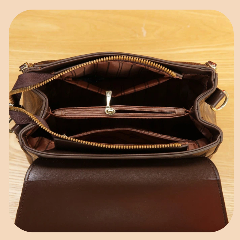 3ピース女性用バッグセット、軽量高級プリント柄女性用クロスボ - Luxury Bags For You のレビューと価格