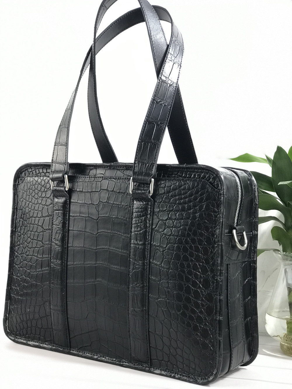 新しいクロコダイルレザーラップトップバッグ本物のクロコダイル - Luxury Bags Tote のレビューと価格