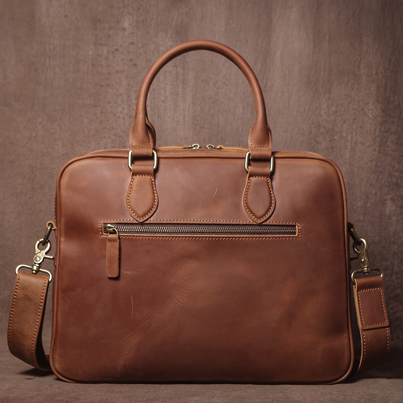GURO 男性クレイジーホース牛革ブリーフケース高級本革ハン - Luxury Bags Tote のレビューと価格