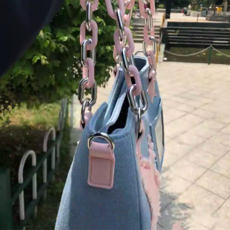 デニム素材の女性用脇下ショッパートートバッグ、大容量デザイナ - Luxury Bags Tote のレビューと価格