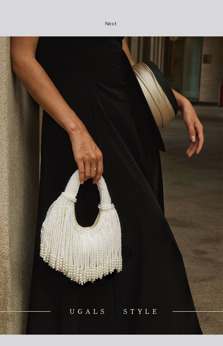 デザインハンドルパールイブニングクラッチバッグ、高級デザイナ - Luxury Bags Reseller のレビューと価格